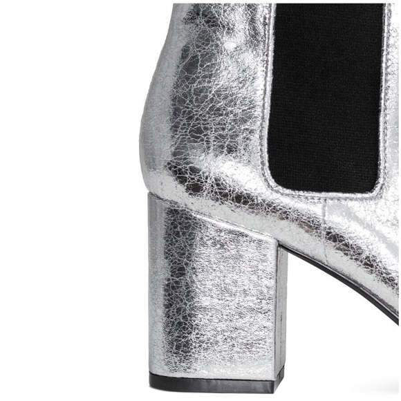 NWOT Silver H&M ankle boots size 6 - Picture 5 of 5